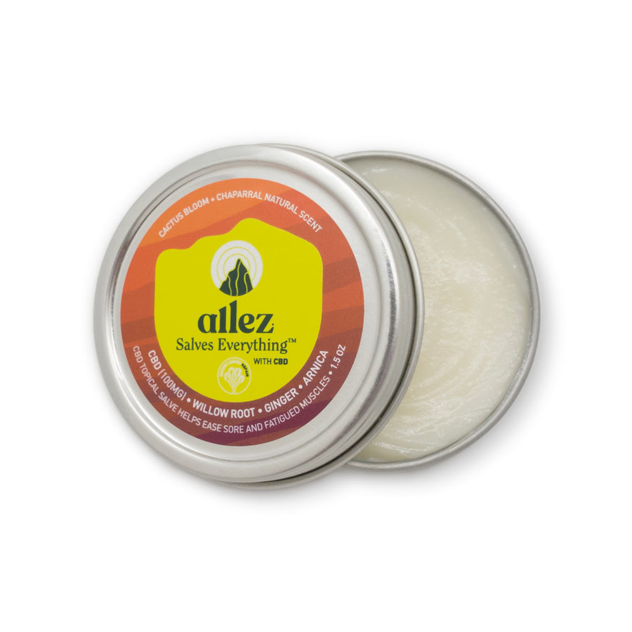 Allez Salves Everything - CBD RECOVER with Willow Bark - Ginger Root - Arnica - 1.5 oz